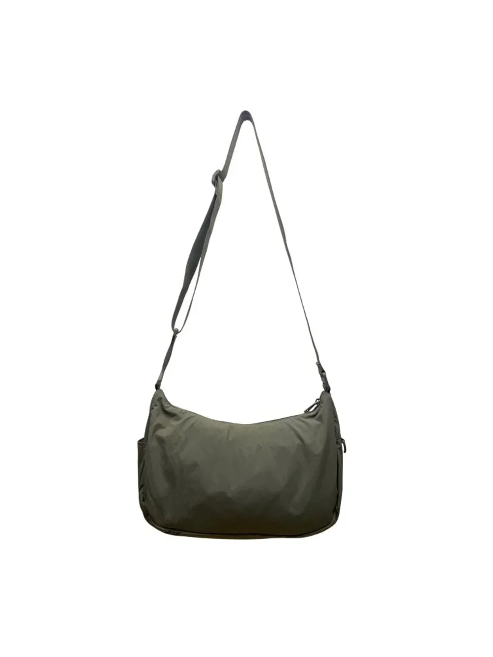 Athleta Women’s Green Nylon Adjustable Strap Anytime Crescent Crossbody Bag